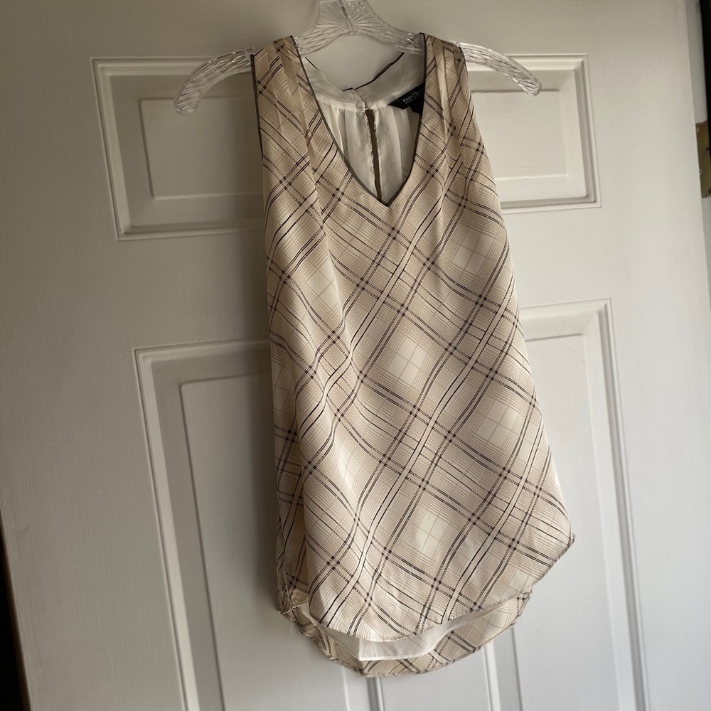 WHBM dressy sleeveless high neck tank